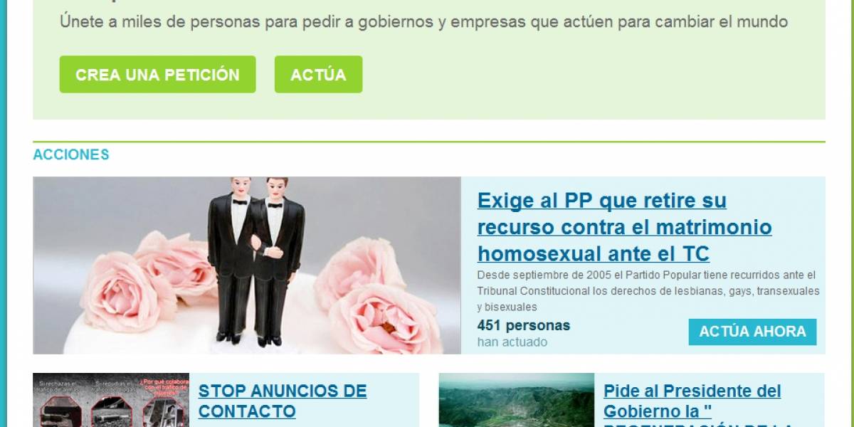 Change.org y Actuable.es se unen para impulsar el ciberactivismo en la Red