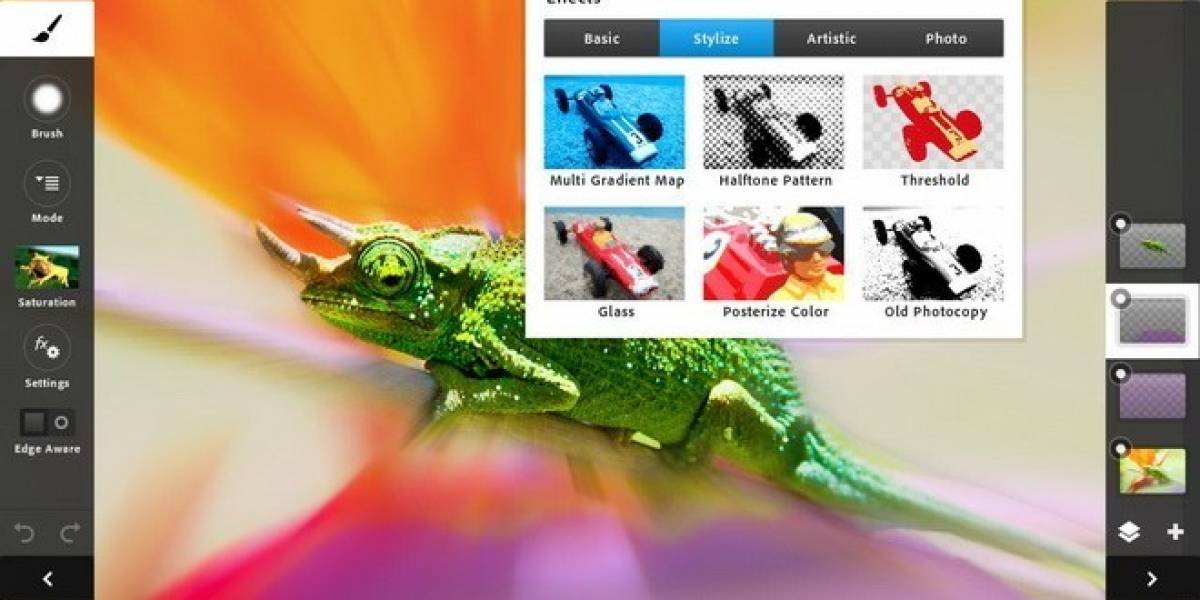 Actualización de Photoshop Touch incluye idiomas, efectos y otras mejoras