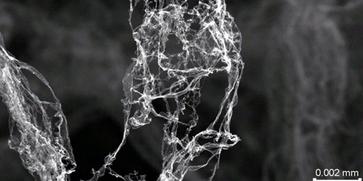 Inventan el material más ligero del mundo: está hecho en un 99,99% de aire