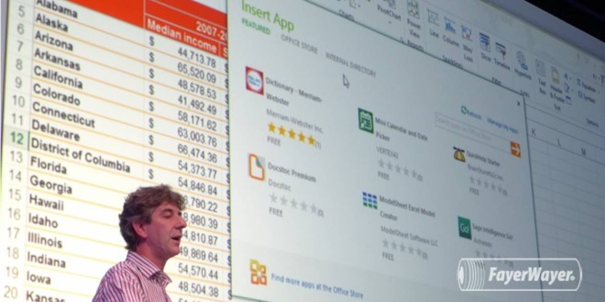 Office permitirá correr aplicaciones dentro de Word, Excel, SharePoint y otros