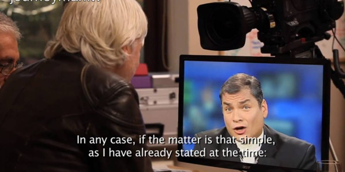 Julian Assange entrevista al presidente ecuatoriano Rafael Correa