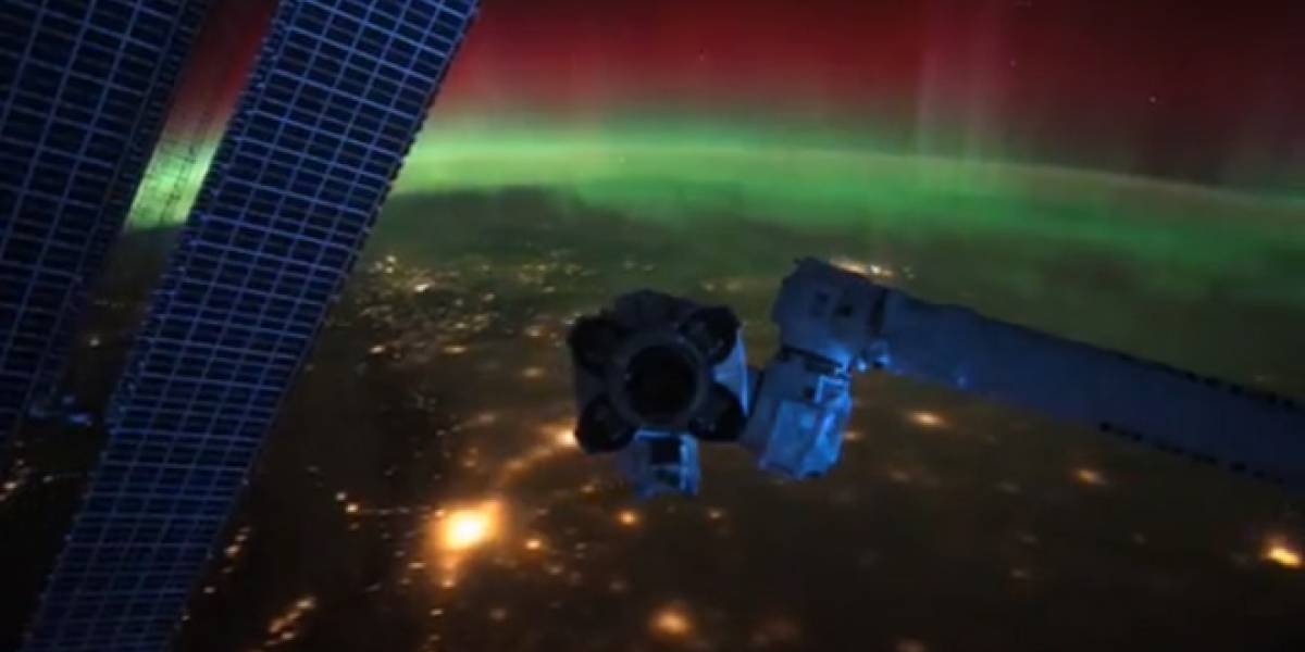 Imperdible: Videos de auroras boreales tomados desde el espacio