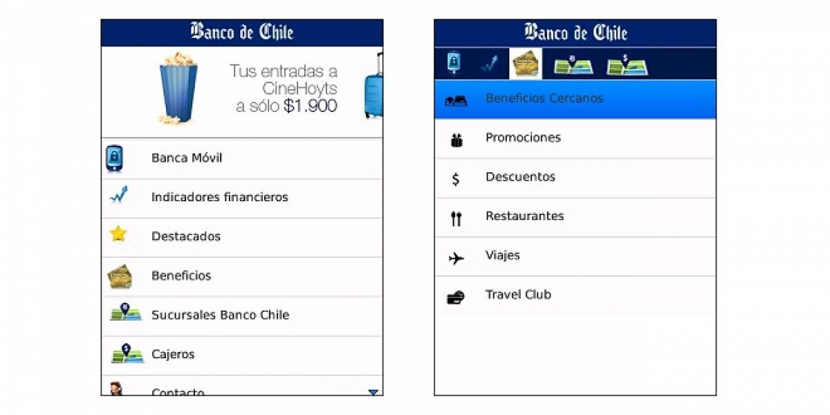 Chile: Los servicios del Banco de Chile ahora disponibles en tu BlackBerry