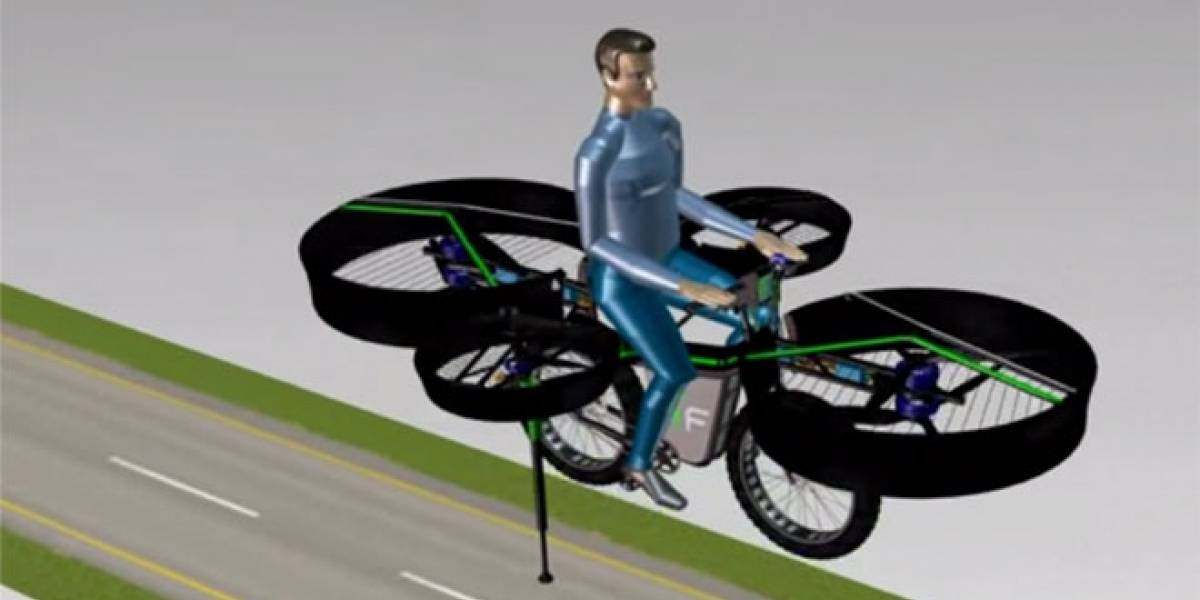 Científicos checos desarrollan una bicicleta voladora
