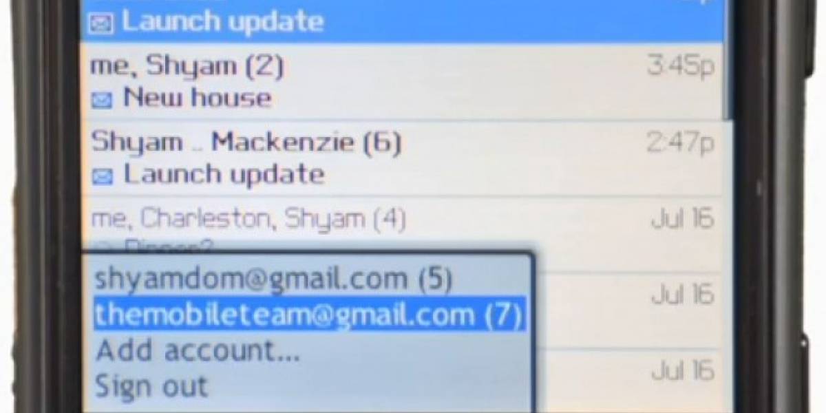 Google abandona Gmail app para Blackberry