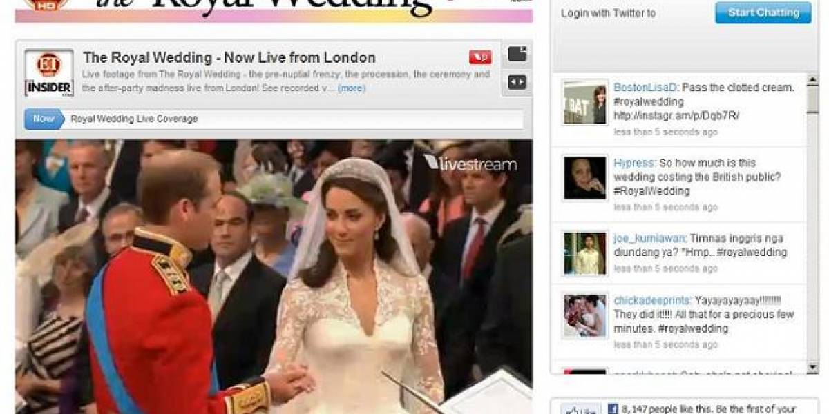 La Boda Real superó récord de espectadores en transmisiones online en vivo