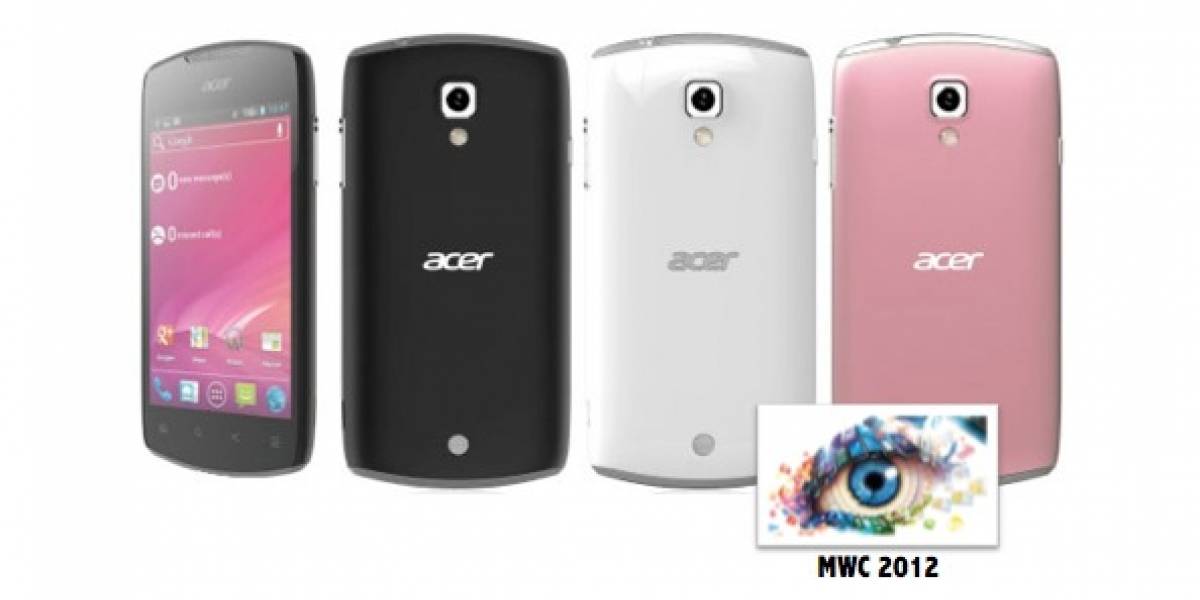 MWC 2012: Liquid Glow el móvil cursi de Acer con Android 4.0