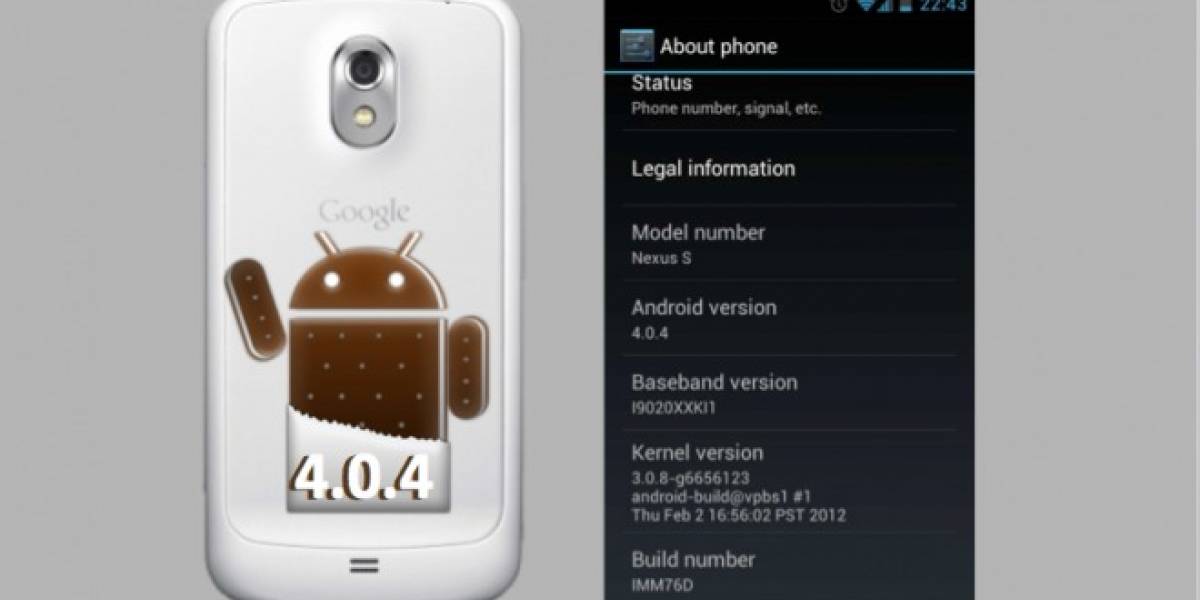 Android 4.0.4 también irá a los Galaxy Nexus GSM y Nexus S