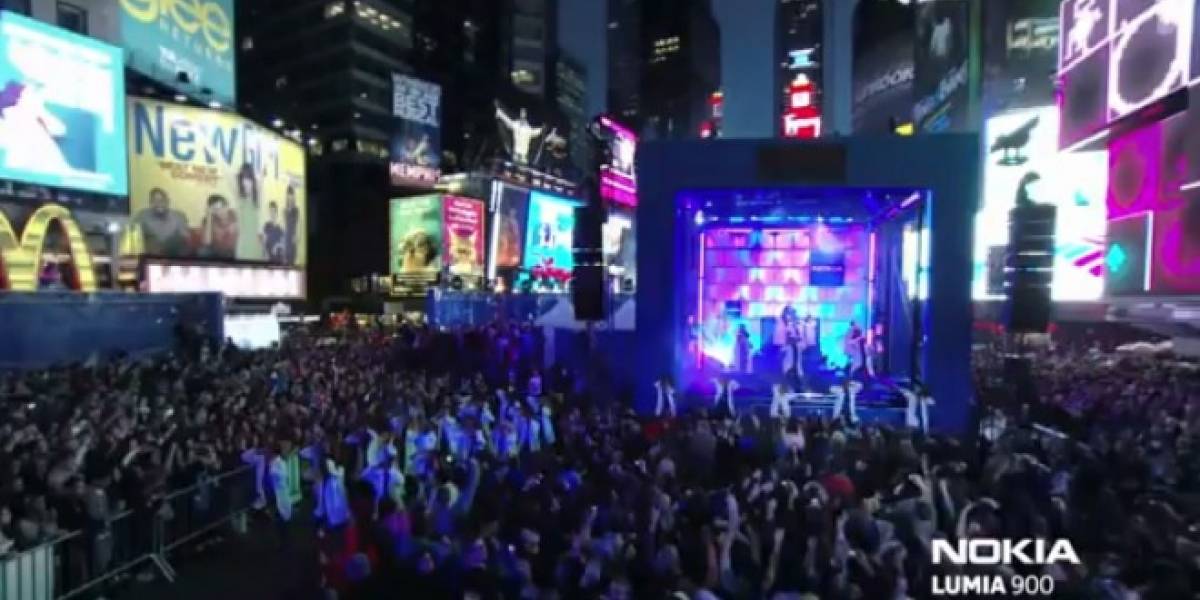 Nokia Lumia 900 y Nicki Minaj encandilaron en Times Square