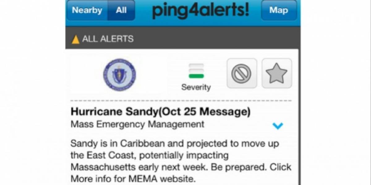 Sandy: El Huracán para probar una nueva app