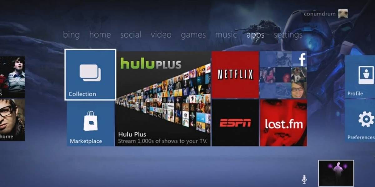 El nuevo dashboard de Xbox 360 se llama Twist Control