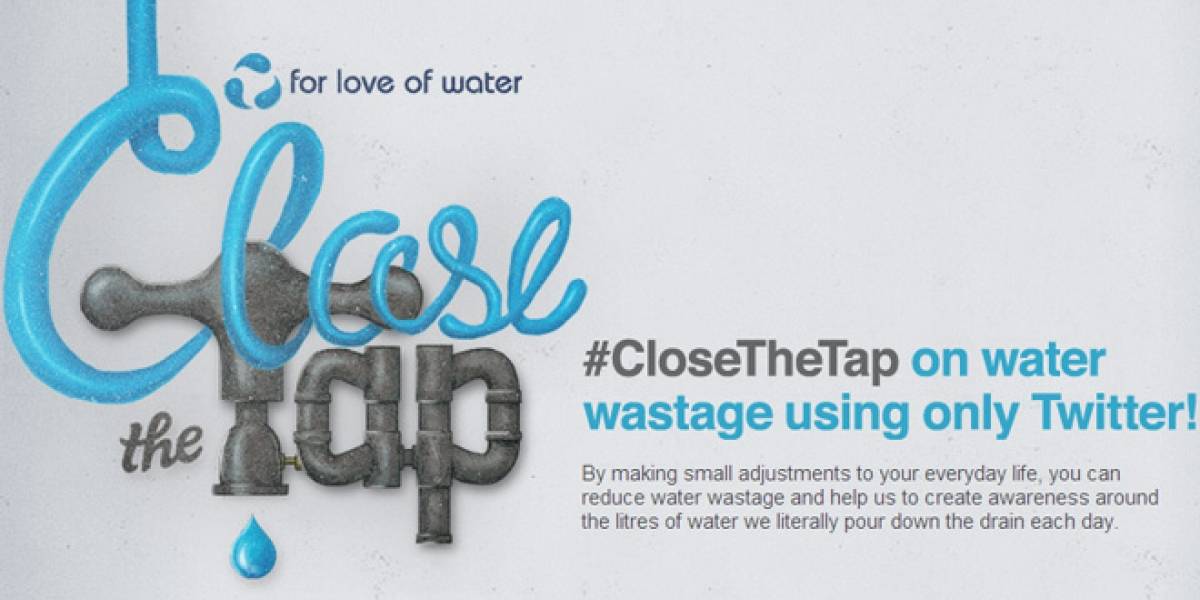 Cierra la llave twitteando en el día del agua