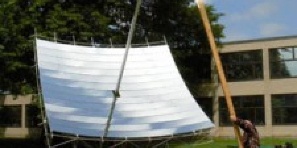 Colector solar que puede fundir el acero