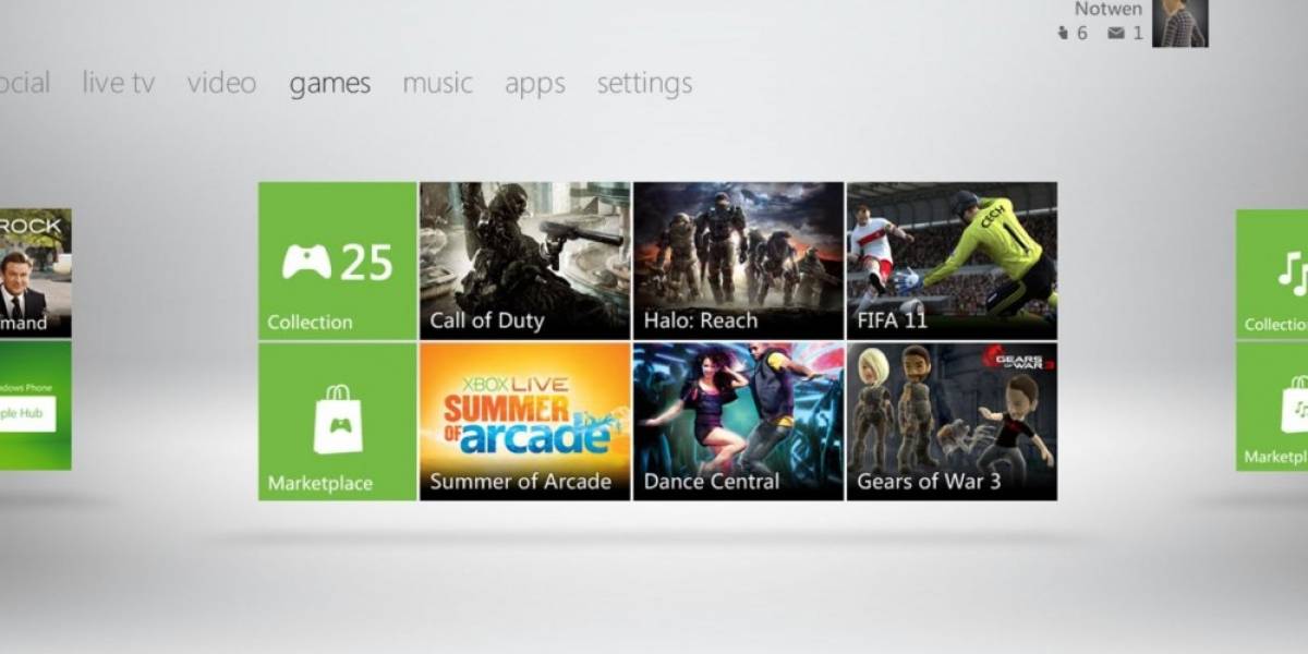 La nueva interfaz de Xbox 360 podría llegar el 25 de Noviembre