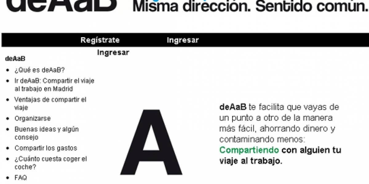 Una Web promueve el uso compartido de vehículos en Madrid