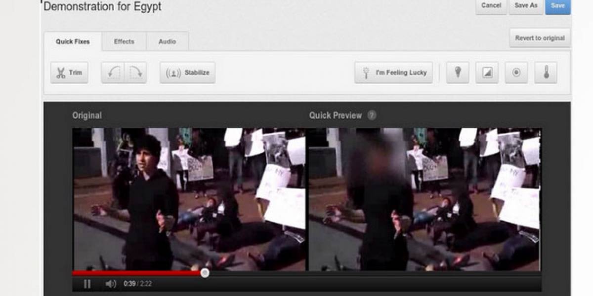 YouTube presenta su opción de 'difuminado de caras' para proteger el anonimato en la Red