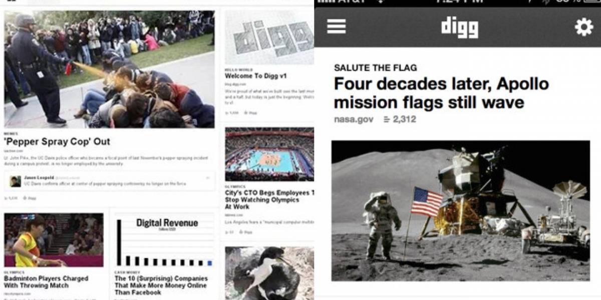 Digg presenta su nueva versión sin publicidad y sin comentarios