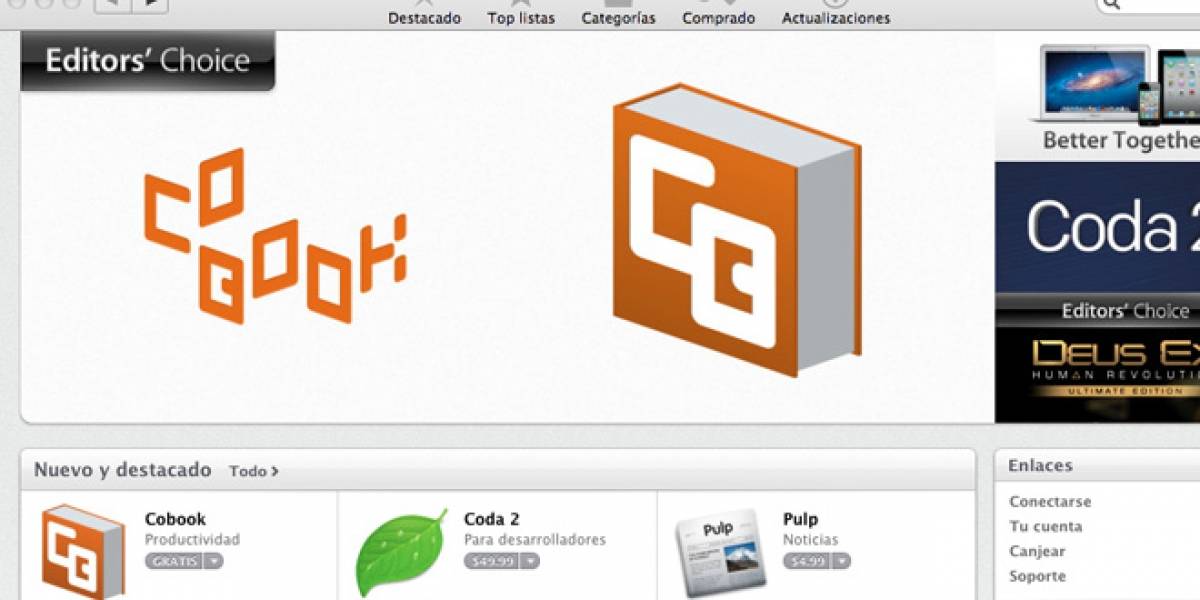 Apple incluye aplicaciones "seleccionadas por el editor" en la Mac App Store