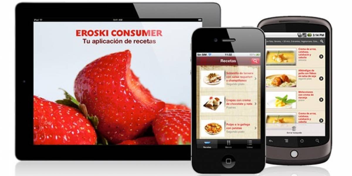 España: Eroski lanza una aplicación para iOS y Android con miles de recetas de cocina