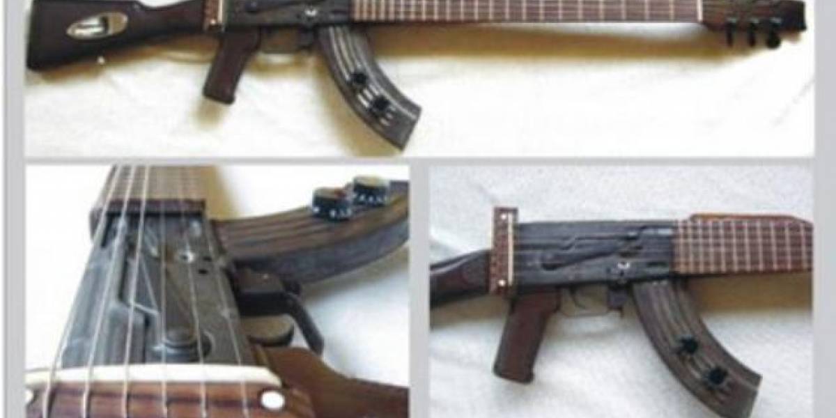 Guitarra hecha a partir de un AK-47 promete riffs letales