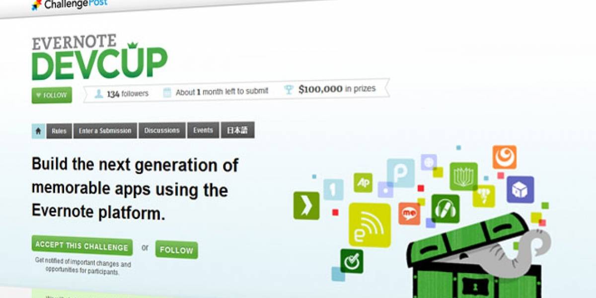 Arranca la segunda edición del concurso mundial de desarrolladores Evernote Devcup