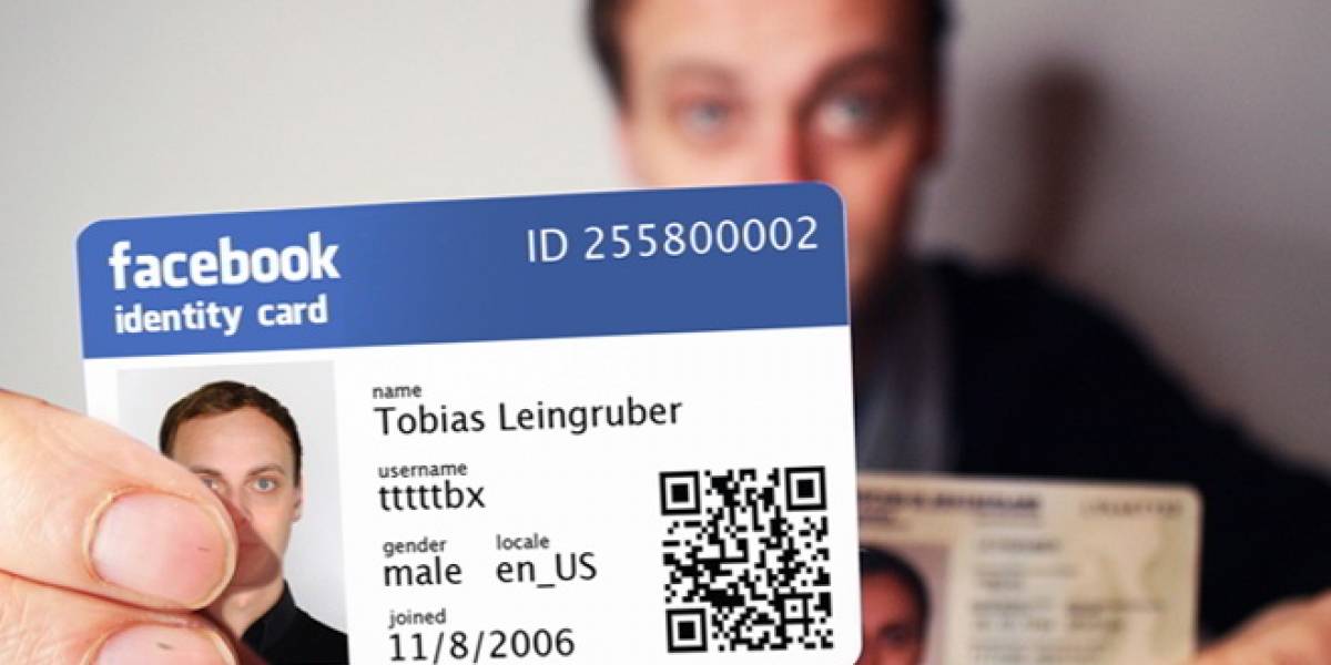 Un sujeto crea una identificación personal de acuerdo a su perfil de Facebook