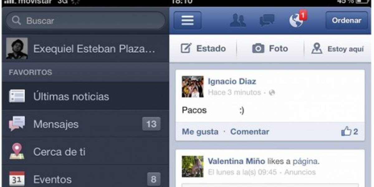La nueva aplicación de Facebook para iOS ya está en la App Store