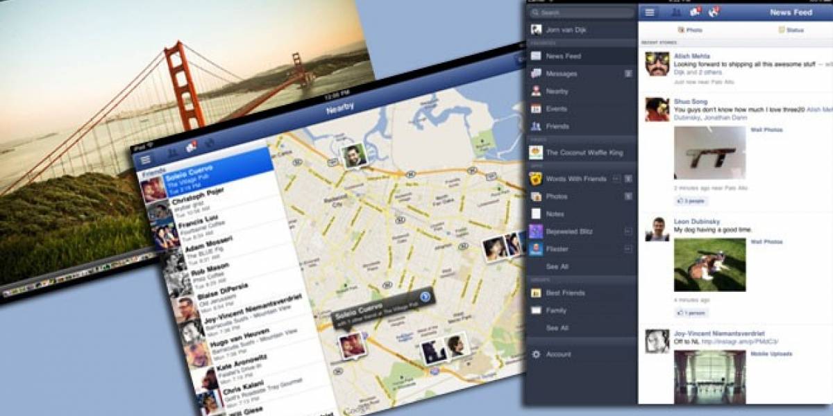 La aplicación de Facebook se actualiza para la Retina Display del iPad