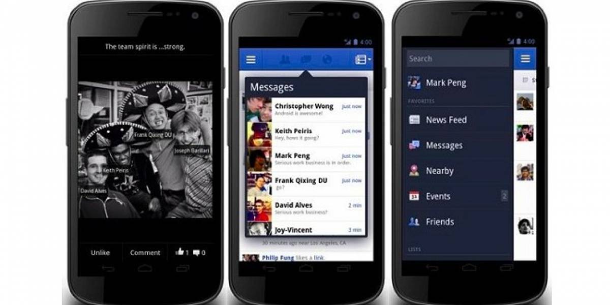 Facebook para Android se actualiza con una renovada interfaz
