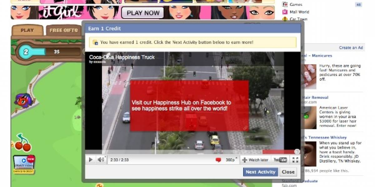 Facebook comenzó a pagar a sus usuarios por ver ciertos avisos publicitarios