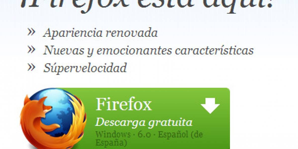 Después de aparecer en los servidores, Firefox 6 se vuelve oficial