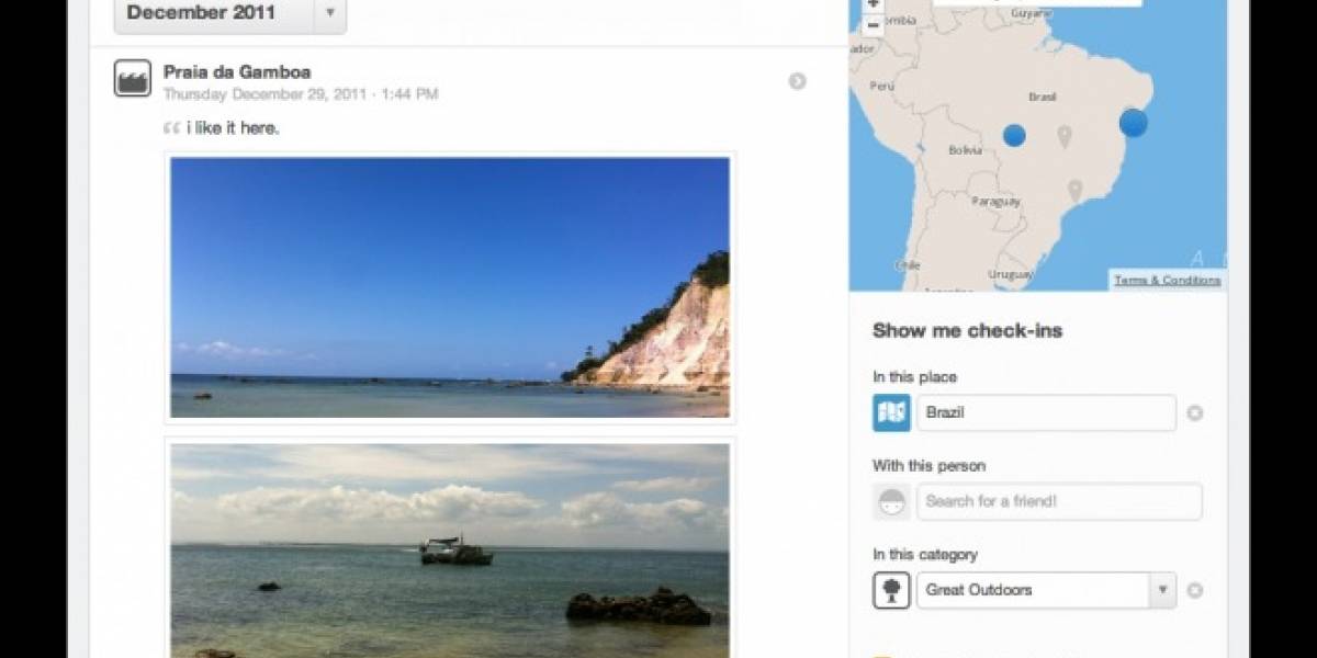 Foursquare añade historial con todos tus check-ins