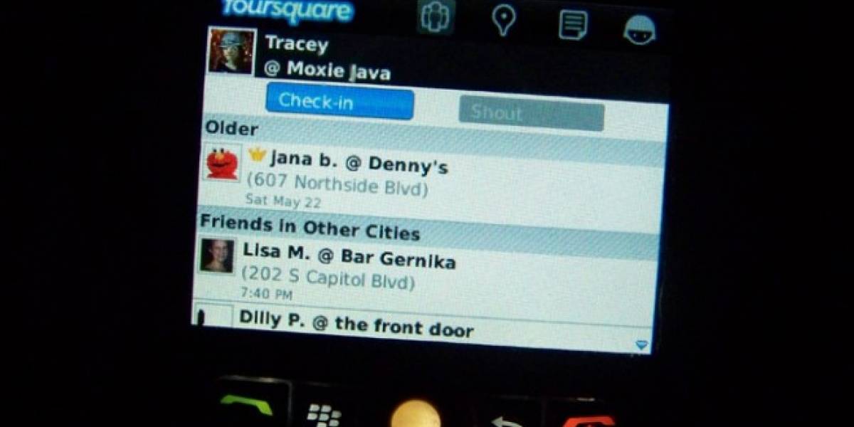 Actualización de Foursquare para BlackBerry integra NFC