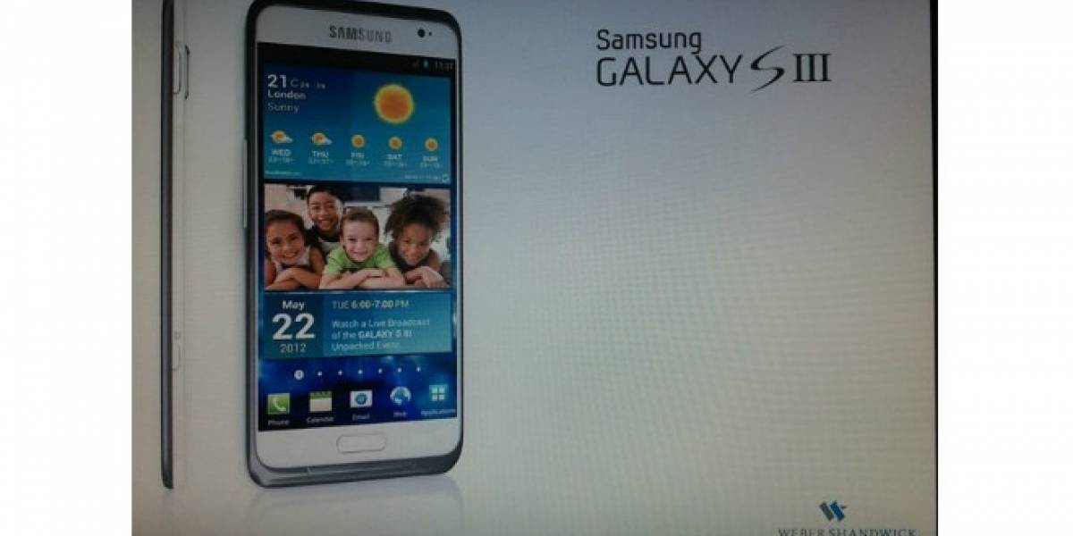 Se filtra imagen y fecha de lanzamiento para el Samsung Galaxy S III