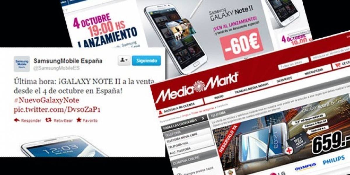 Galaxy Note II aterrizará en España este 4 de octubre