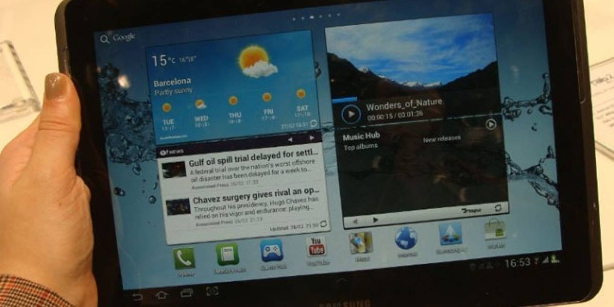 Samsung comienza a actualizar su linea de tablets a Ice Cream Sandwich