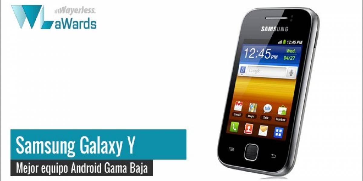 WL aWards 2011: Samsung Galaxy Y, mejor equipo Android gama baja del año