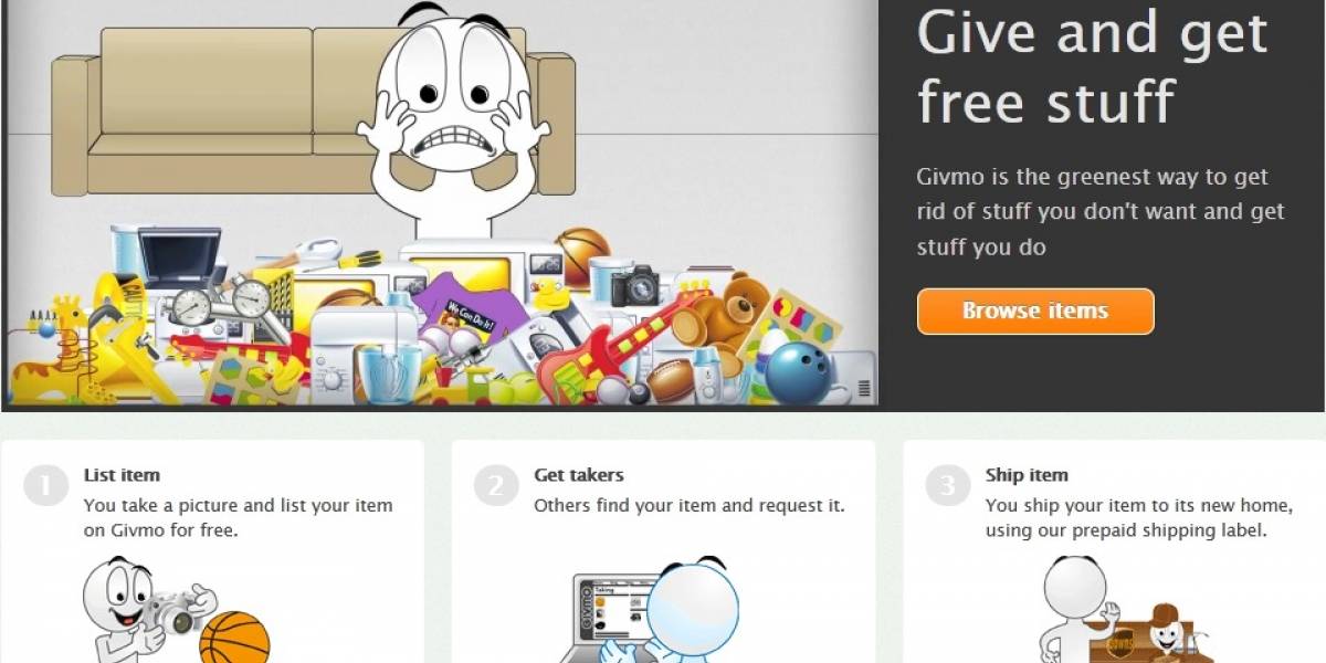 Givmo: La plataforma para regalar todas esas cosas que ya no quieres