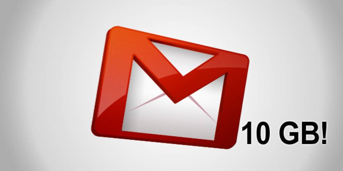 Gmail sube su cuota de almacenamiento a 10 GB