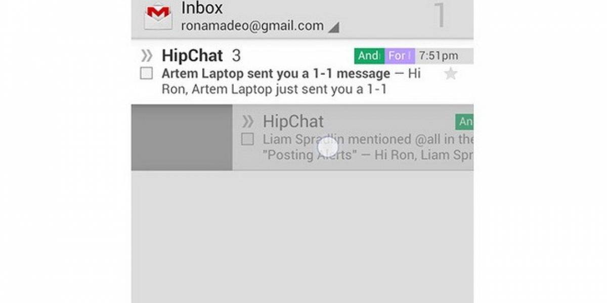Próxima App de Gmail para Android integrará más y mejores gestos