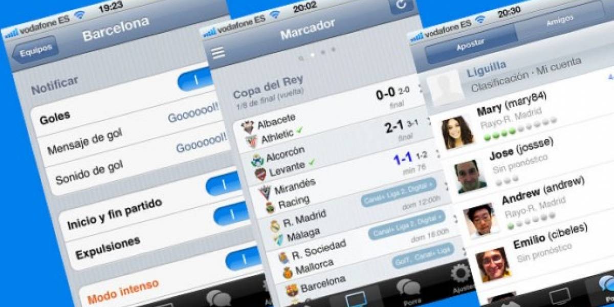 España: iGoles ahora se llama Goles Messenger y está disponible para Android e iOS