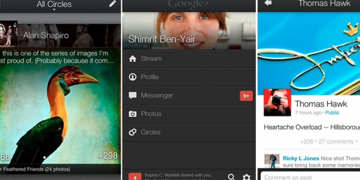 Google+ anuncia que ahora tiene aplicación web
