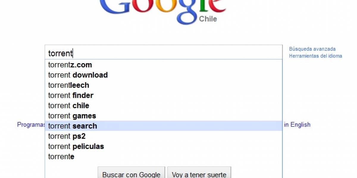 Google comienza a censurar las búsquedas de archivos Torrent y RapidShare