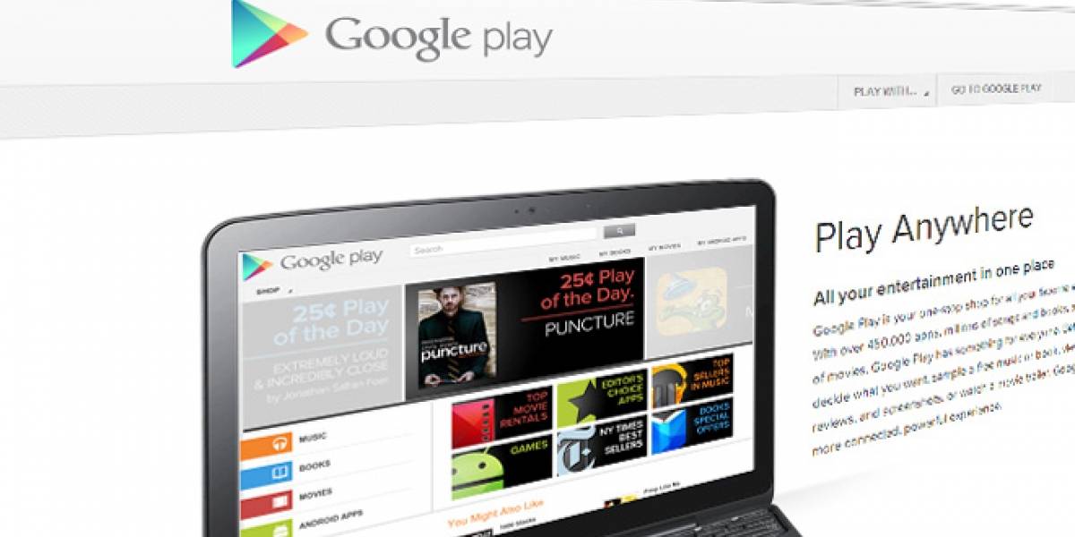 Google lanza Play, un servicio de películas, música, juegos, aplicaciones y más