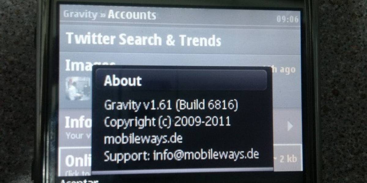Desarrollador de Gravity para Symbian es removido del programa de desarrollo de Nokia