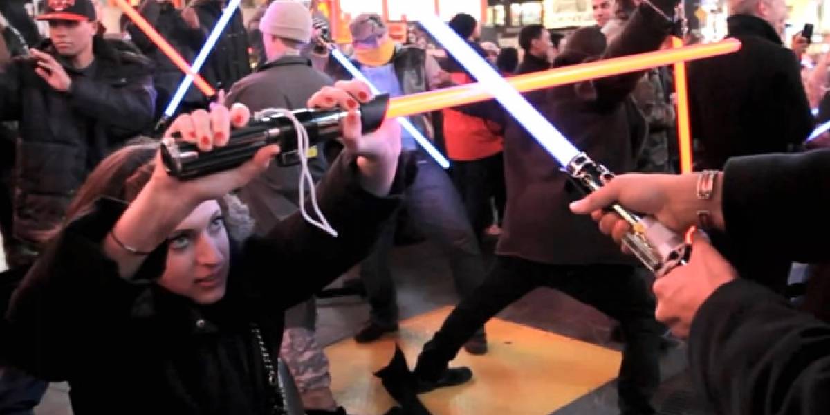 Jedis y Siths se enfrentan en Times Square