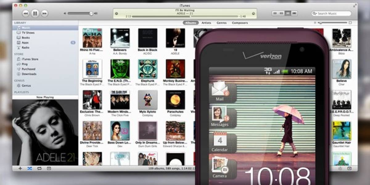 HTC Sync ahora permite sincronizar la biblioteca de iTunes con tu teléfono