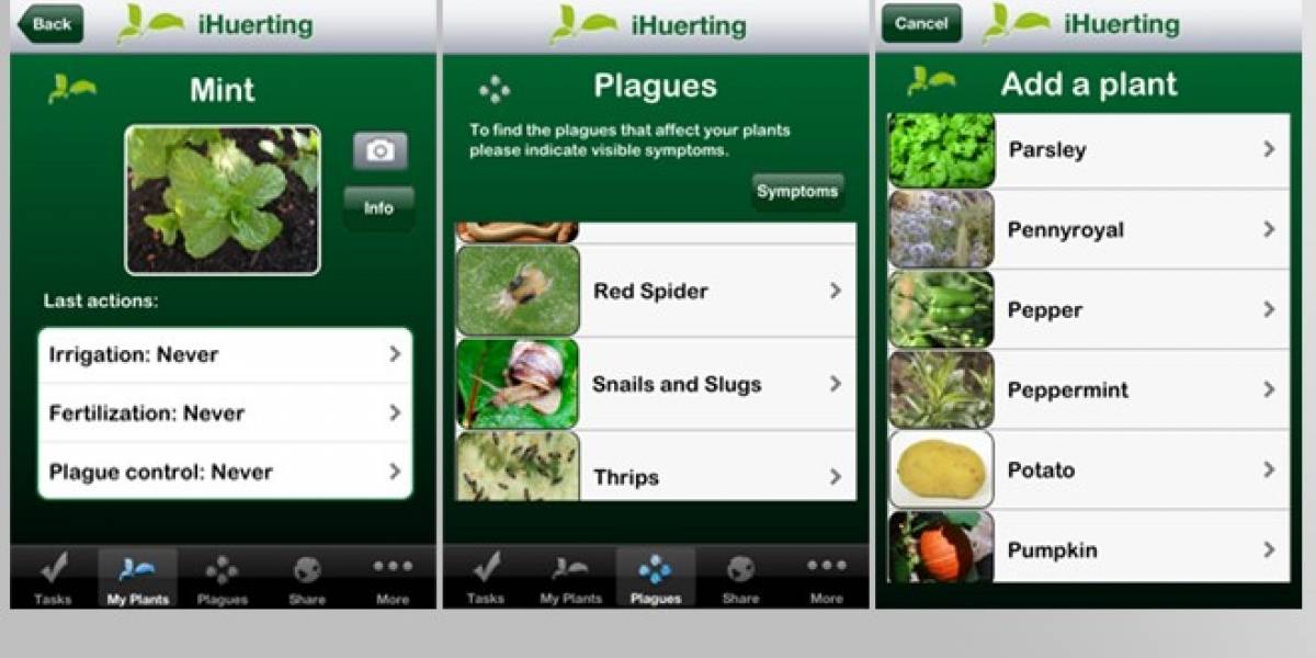 iHuerting, una forma de llevar tu huerto urbano desde el iPhone