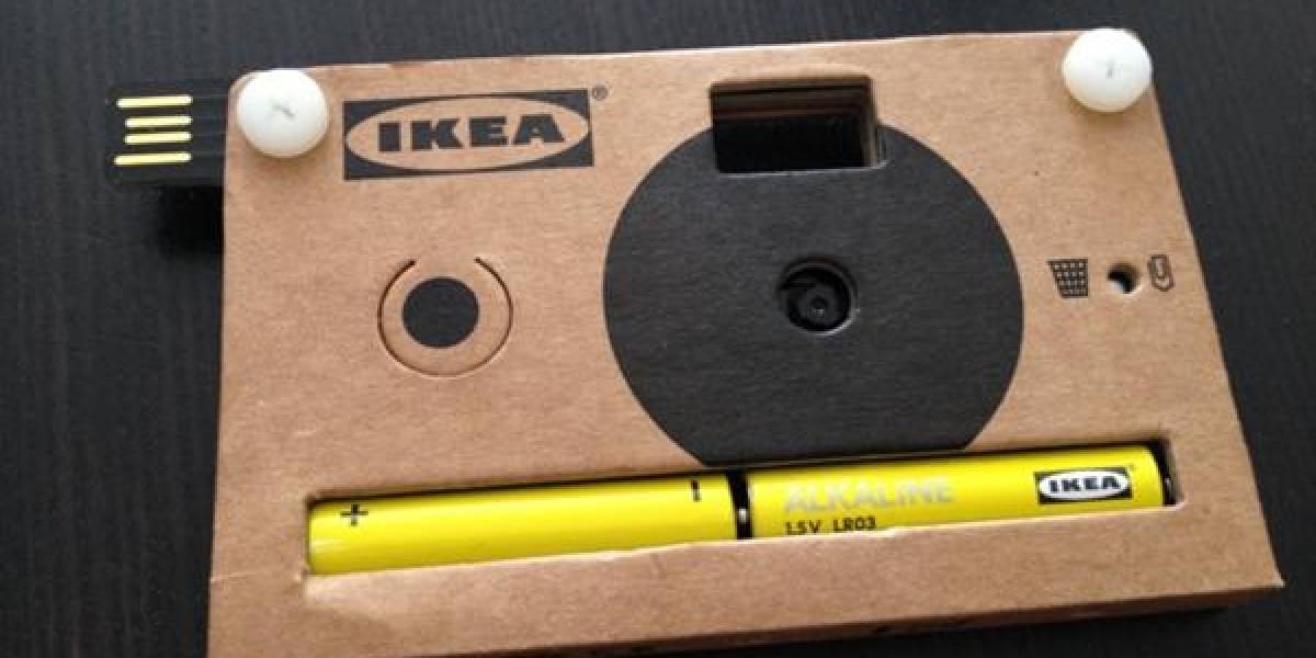 Ikea presentó una cámara fotográfica de cartón que pondrá a la venta