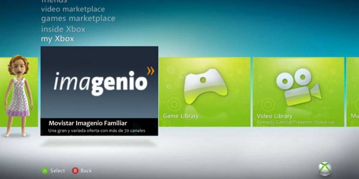 Movistar Imagenio llega a XBLA España